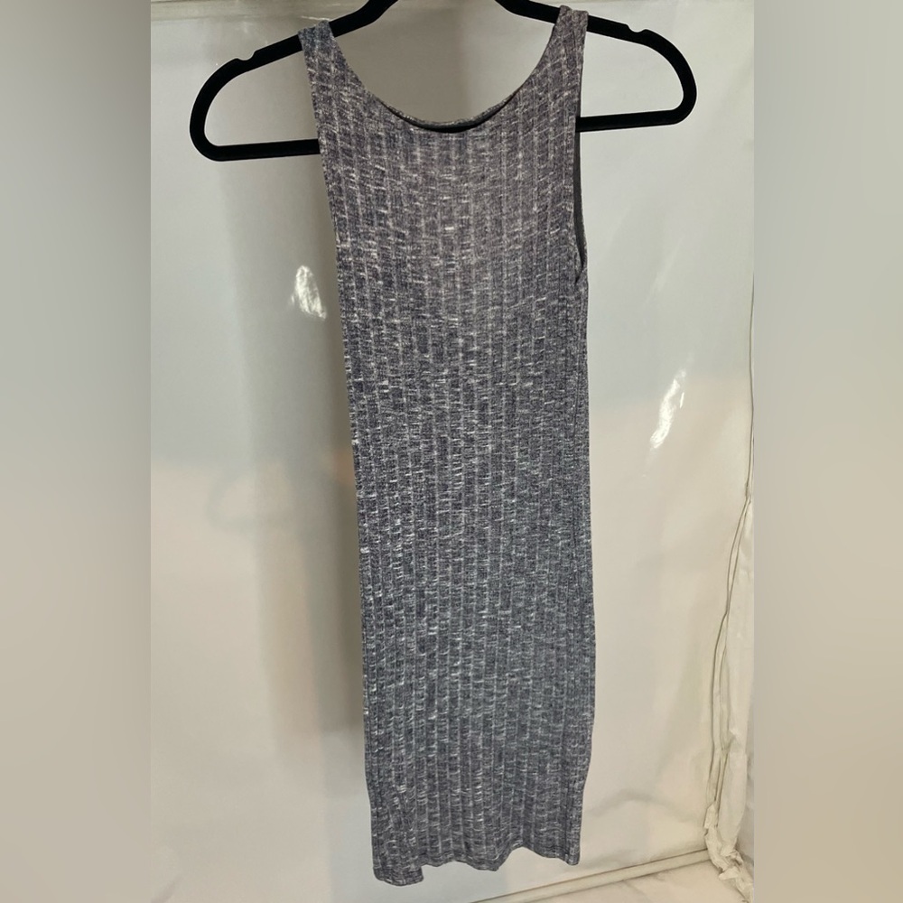 Backless Gray Dress fitted size x small